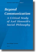Deranty |  Beyond Communication. a Critical Study of Axel Honneth's Social Philosophy | Buch |  Sack Fachmedien