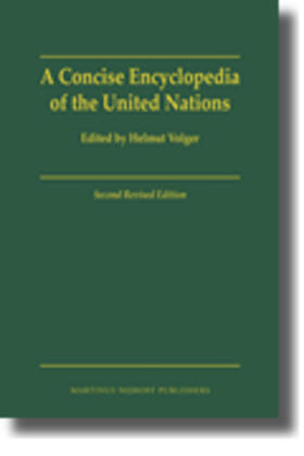Volger |  A Concise Encyclopedia of the United Nations: Second Revised Edition | Buch |  Sack Fachmedien