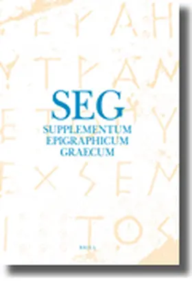 Chaniotis / Tybout / Corsten |  Supplementum Epigraphicum Graecum, Volume LV (2005) | Buch |  Sack Fachmedien