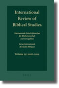 Lang |  International Review of Biblical Studies, Volume 55 (2008-2009) | Buch |  Sack Fachmedien