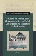 Guesnet / Tomaszewski Zl / Tomaszewski z"l |  Sources on Jewish Self-Government in the Polish Lands from Its Inception to the Present | Buch |  Sack Fachmedien