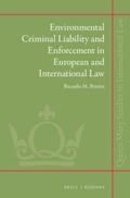 Pereira |  Environmental Criminal Liability and Enforcement in European and International Law | Buch |  Sack Fachmedien