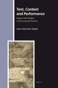 Kapaló |  Text, Context and Performance: Gagauz Folk Religion in Discourse and Practice | Buch |  Sack Fachmedien