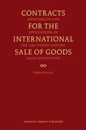 Ferrari |  Contracts for the International Sale of Goods | Buch |  Sack Fachmedien