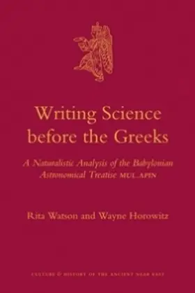 Watson / Horowitz |  Writing Science Before the Greeks | Buch |  Sack Fachmedien