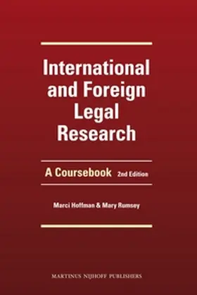 Hoffman / Rumsey |  International and Foreign Legal Research: A Coursebook. Second Edition | Buch |  Sack Fachmedien