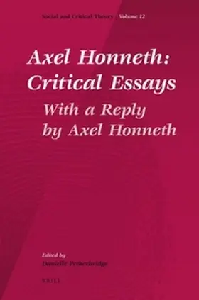 Petherbridge |  Axel Honneth: Critical Essays | Buch |  Sack Fachmedien