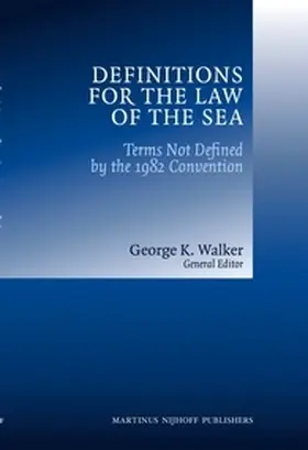 Walker |  Definitions for the Law of the Sea | Buch |  Sack Fachmedien