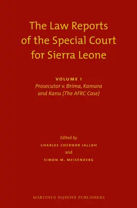 Jalloh / Meisenberg |  Law Reports of the Special Court for Sierra Leone (SET) | Buch |  Sack Fachmedien