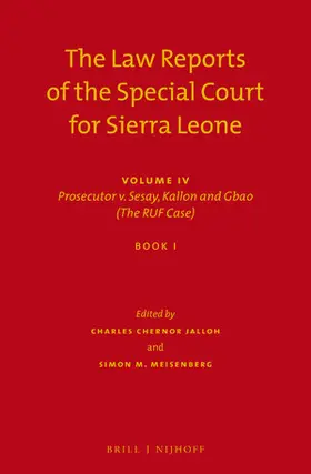 Jalloh / Meisenberg |  The Law Reports of the Special Court for Sierra Leone | Buch |  Sack Fachmedien