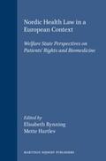 Rynning / Hartlev |  Nordic Health Law in a European Context | Buch |  Sack Fachmedien