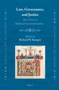 Kaeuper |  Law, Governance, and Justice: New Views on Medieval Constitutionalism | Buch |  Sack Fachmedien
