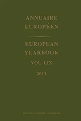  European Yearbook / Annuaire Européen, Volume 59 (2011) | Buch |  Sack Fachmedien