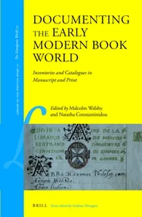 Walsby / Constantinidou |  Documenting the Early Modern Book World | Buch |  Sack Fachmedien
