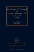 Bogdandy / Wolfrum |  Max Planck Yearbook of United Nations Law, Volume 17 (2013) | Buch |  Sack Fachmedien