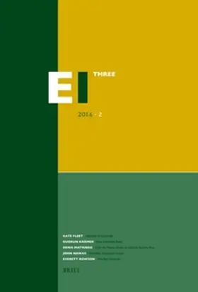 Fleet / Krämer / Matringe |  Encyclopaedia of Islam - Three 2014-2 | Buch |  Sack Fachmedien