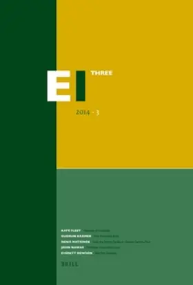 Fleet / Krämer / Matringe |  Encyclopaedia of Islam - Three 2014-3 | Buch |  Sack Fachmedien
