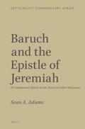Adams |  Baruch and the Epistle of Jeremiah | Buch |  Sack Fachmedien