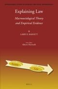 Barnett |  Explaining Law: Macrosociological Theory and Empirical Evidence | Buch |  Sack Fachmedien