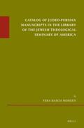 Moreen |  Catalog of Judeo-Persian Manuscripts in the Library of the Jewish Theological Seminary of America | Buch |  Sack Fachmedien