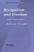 Jakobsen / Lysaker |  Recognition and Freedom: Axel Honneth's Political Thought | Buch |  Sack Fachmedien