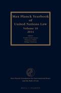 Lachenmann / Röder / Wolfrum |  Max Planck Yearbook of United Nations Law, Volume 18 (2014) | Buch |  Sack Fachmedien