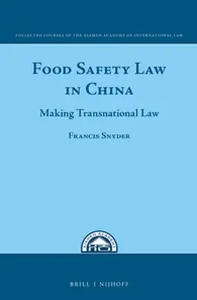 Snyder |  Food Safety Law in China | Buch |  Sack Fachmedien