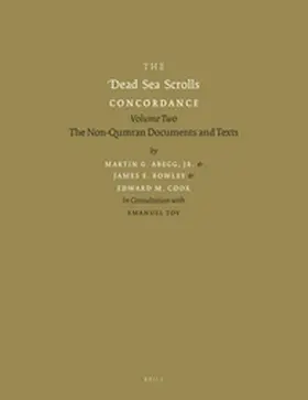 Abegg / Bowley / Cook |  The Dead Sea Scrolls Concordance, Volume 2 | Buch |  Sack Fachmedien