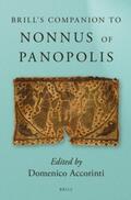  Brill's Companion to Nonnus of Panopolis | Buch |  Sack Fachmedien