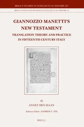 den Haan |  Giannozzo Manetti's New Testament | Buch |  Sack Fachmedien