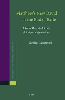 Piotrowski |  Matthew's New David at the End of Exile | Buch |  Sack Fachmedien