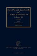 Lachenmann / Röder / Wolfrum |  Max Planck Yearbook of United Nations Law, Volume 20 (2016) | Buch |  Sack Fachmedien