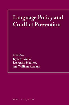 Ulasiuk / Hadîrc&259; / Hadîrca |  Language Policy and Conflict Prevention | Buch |  Sack Fachmedien
