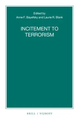 Bayefsky / Blank |  Incitement to Terrorism | Buch |  Sack Fachmedien