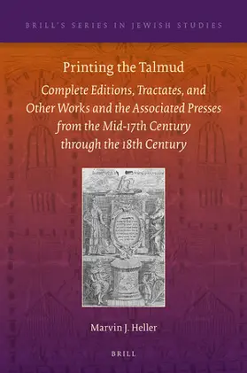 Heller |  Printing the Talmud | Buch |  Sack Fachmedien