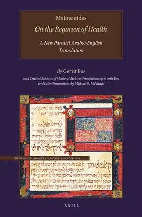 Bos |  Maimonides, on the Regimen of Health | Buch |  Sack Fachmedien