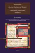 Bos |  Maimonides, on the Regimen of Health: A New Parallel Arabic-English Translation | Buch |  Sack Fachmedien