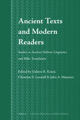 Kotzé |  Ancient Texts and Modern Readers | Buch |  Sack Fachmedien