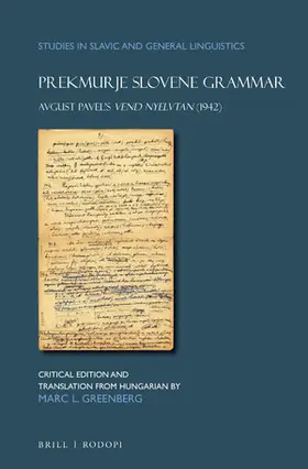 Greenberg |  Prekmurje Slovene Grammar | Buch |  Sack Fachmedien