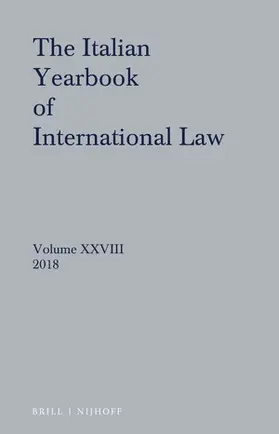 Nesi |  Italian Yearbook of International Law 28 (2018) | Buch |  Sack Fachmedien