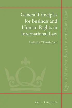 Chiussi Curzi |  General Principles for Business and Human Rights in International Law | Buch |  Sack Fachmedien
