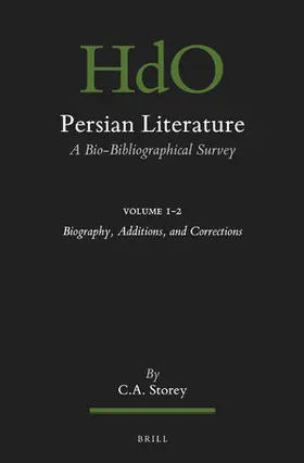 Storey |  Persian Literature, a Bio-Bibliographical Survey | Buch |  Sack Fachmedien