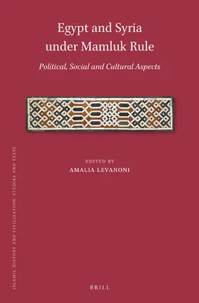 Levanoni |  Egypt and Syria Under Mamluk Rule | Buch |  Sack Fachmedien