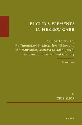 Elior |  Euclid's Elements in Hebrew Garb | Buch |  Sack Fachmedien