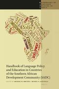  Handbook of Language Policy and Education in Countries of the Southern African Development Community (Sadc): A Comparative Perspective on Language Pol | Buch |  Sack Fachmedien