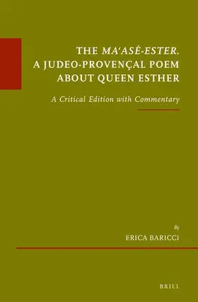 Baricci |  The Ma'asé-Ester. a Judeo-Provençal Poem about Queen Esther | Buch |  Sack Fachmedien