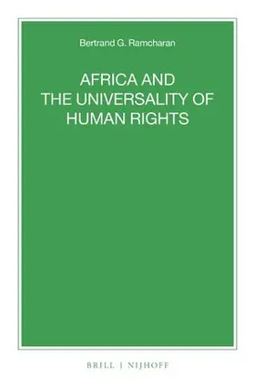 Ramcharan |  Africa and the Universality of Human Rights | Buch |  Sack Fachmedien