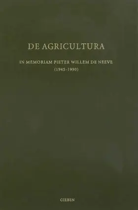 Sancisi-Weerdenburg |  de Agricultura | Buch |  Sack Fachmedien