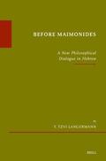 Langermann |  Before Maimonides | Buch |  Sack Fachmedien