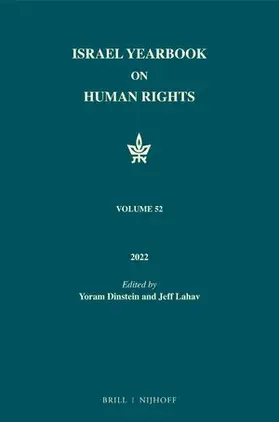Dinstein |  Israel Yearbook on Human Rights, Volume 52 (2022) | Buch |  Sack Fachmedien